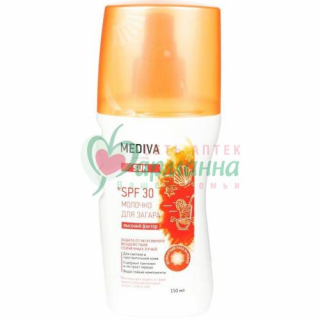 МЕДИВА САН МОЛОЧКО Д/ЗАГАРА SPF-30 150МЛ.
