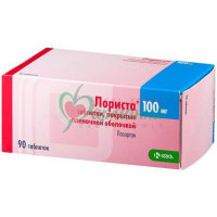 ЛОРИСТА ТАБ. П/П/О 100МГ №90